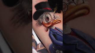 Scrooge McDuck Tattoo #shorts #tattoo #scroogemcduck #tattoobest #tattooprocess #tattoodesign