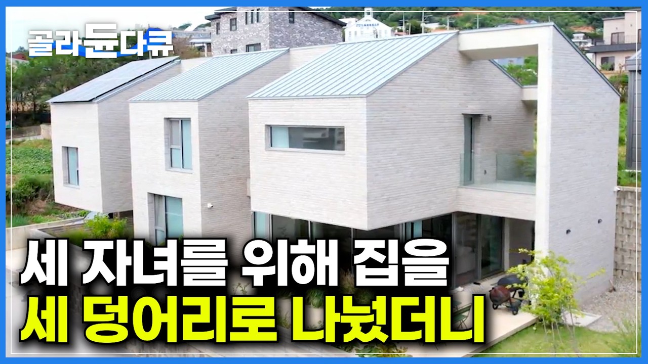 이건 신의 한 수다! 세 자녀를 위해 집, 주방, 테라스를 세 덩어리로 나눠봤더니｜마침 건물을 매각하던 어머니 찬스로 짓게 된 거대한 정글짐 같은 집｜건축탐구 집｜#골라듄다큐