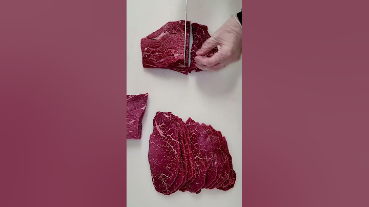 Cutting a Top Round For Jerky