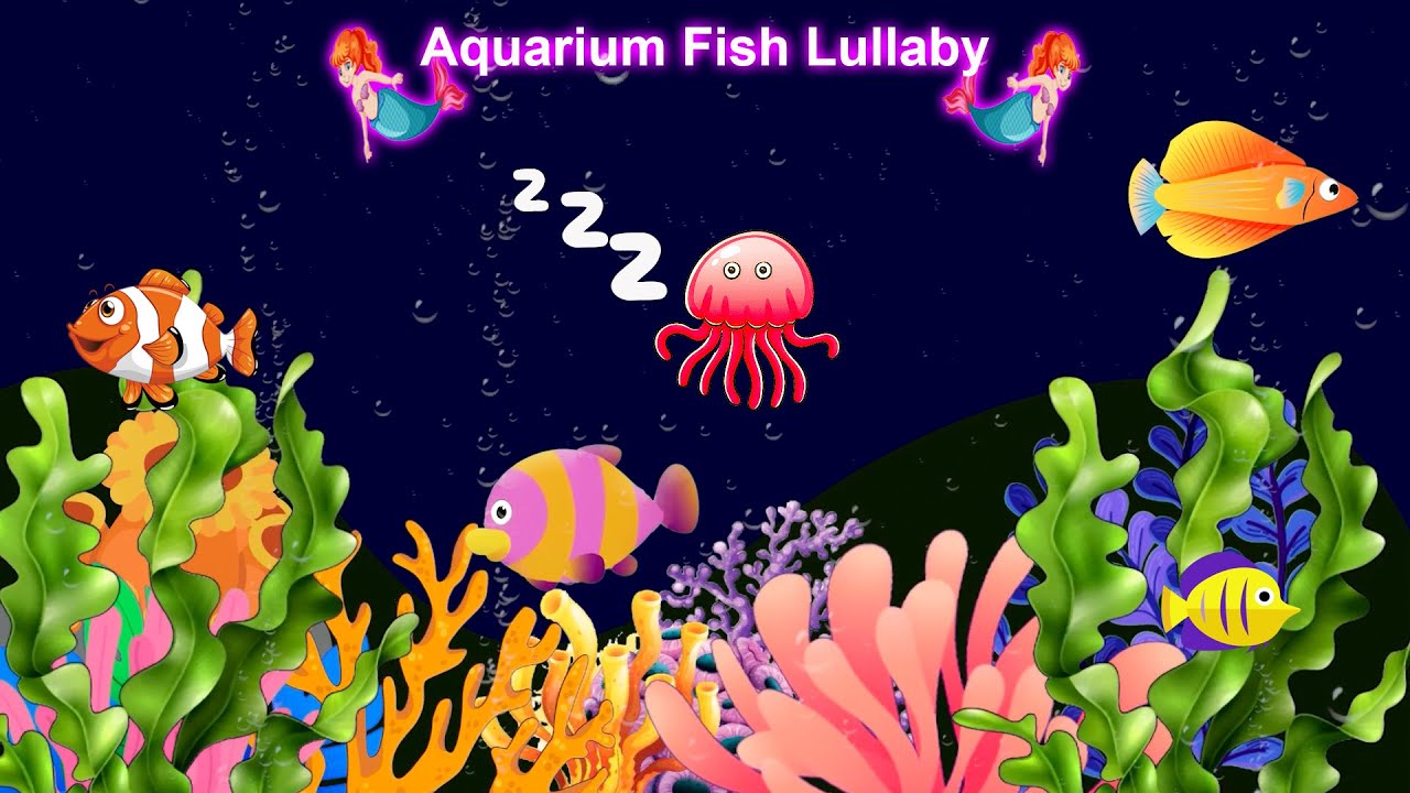 Baby Lullaby. Soothing fishes.Calming Undersea Animation. Aquarium Fish ...