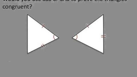 SAS Triangle Congruence