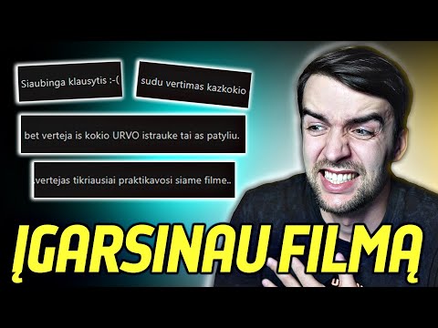 REAGUOJU Į SAVO SIAUBINGĄ FILMO ĮGARSINIMĄ