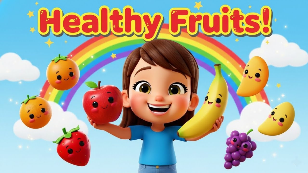Yummy Fruit Song for Kids 🍎🍌 | Healthy Eating Habits & Nutrition | Preschool Learning Video