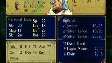 Fire Emblem Path of Radiance Hard Run Final Stats (Fixed Growths)