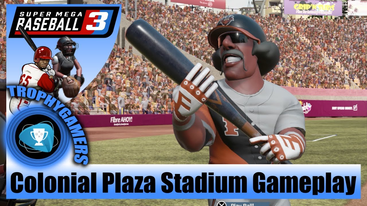 Super Mega Baseball 3 Colonial Plaza Stadium Day Time Gameplay Freebooters Vs Moose Ps4 Pro Youtube