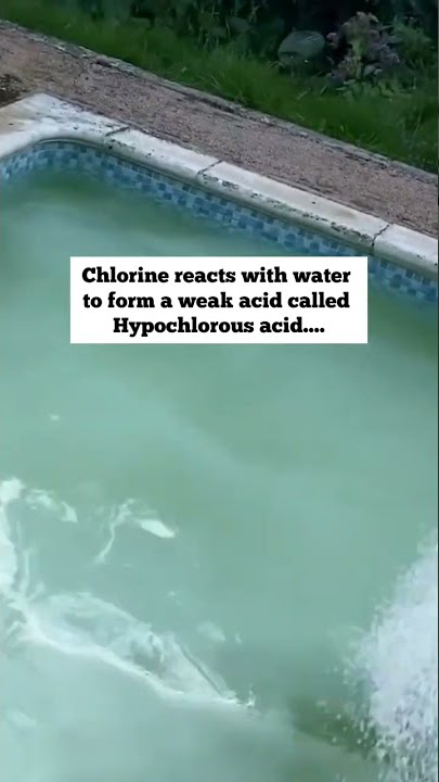 Chlorine is an effective disinfectant | Chemistry #sciencefacts  #chemistryexperiments
