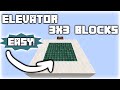 Minecraft Elevator: 3x3 Piston Elevator Honey And Slime Block | 1.17+ Java Edition