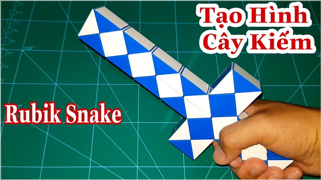 Hướng dẫn xoay rubik snake 36 đoạn thành cây kiếm/TRÍ RUBIK CUBE