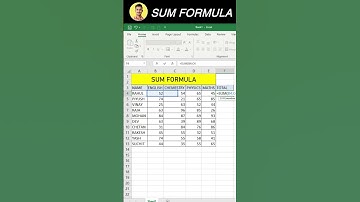 How To Use Sum Formula In Excel | Excel Tips & Tricks  Boost Productivity 🔥 #Excel #exceltips