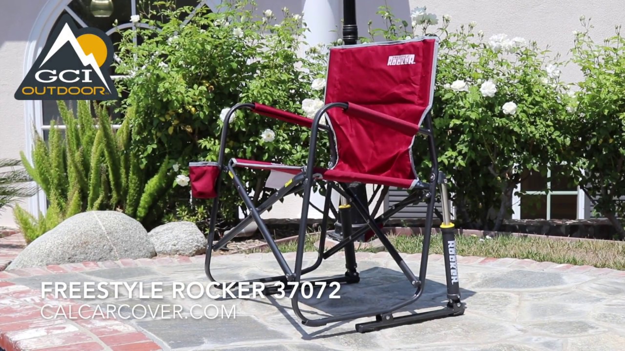 gci freestyle rocker folding camping chair 37072 at california car cover