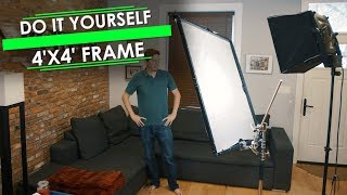 DIY Diffusion Frame (Scrim Jim): 4'x4' Travel Frame