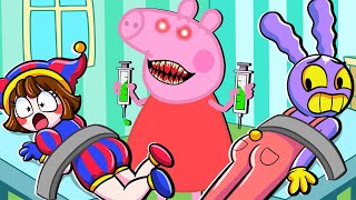 ¡Peppa Pig es Una Doctora Malvada! ¿Pomni y Jax no Serán Rescatados? DIGITAL CIRCUS in Minecraft