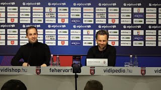 Fehérvár FC - DVSC (1-0) | Mérkőzés utáni sajtótájékoztató