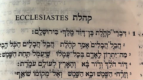 Qohlet - Eclesiasts parte 1