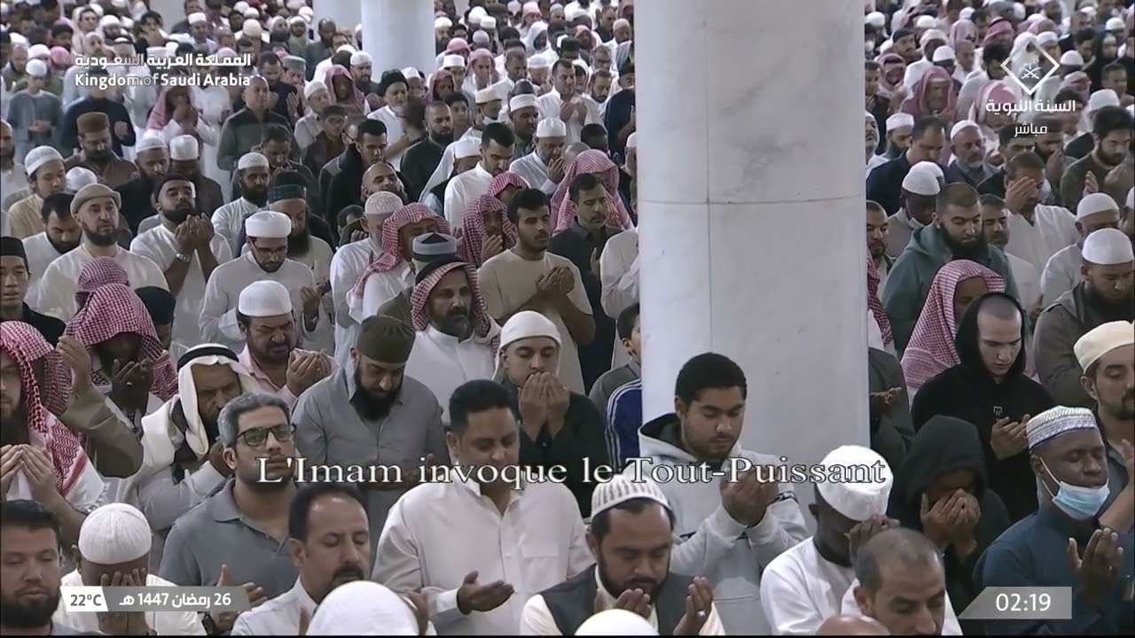 الشفع و الوتر مع دعاء القنوت للشيخ محمد برهجي ليلة 26 رمضان 1447هـ