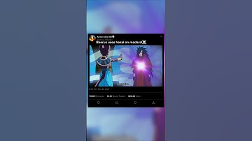 Beerus uses hakai on madara!☠️#shorts #dbs