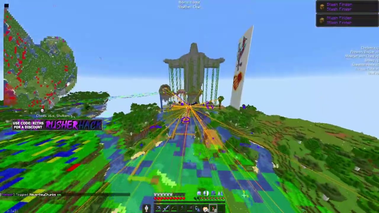 Stash/Base Hunting Highlights #20 (2b2t)