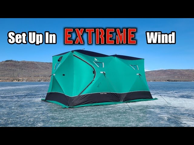 Setting Up Your Ice Shelter In The Wind 