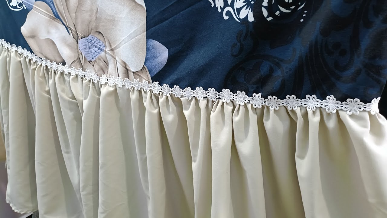 قص ملايه سرير بكرانيش باسهل طريقه