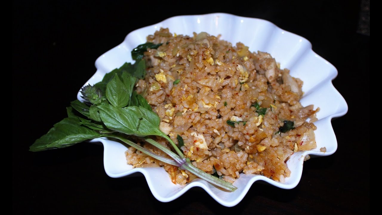 Thai Basil Chicken Fried Rice YUM YUM YouTube
