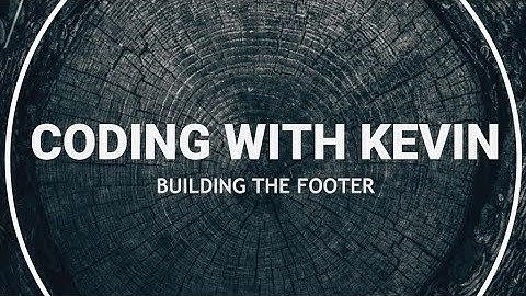 How to build a footer - HTML tutorial for beginners - part 6