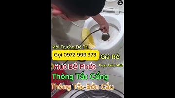 Thông Tắc Bồn Cầu Kim Sơn 0972 999 373 Trọn Gói ❤️【Từ 50.000 đ/Lần】BH 10 Năm