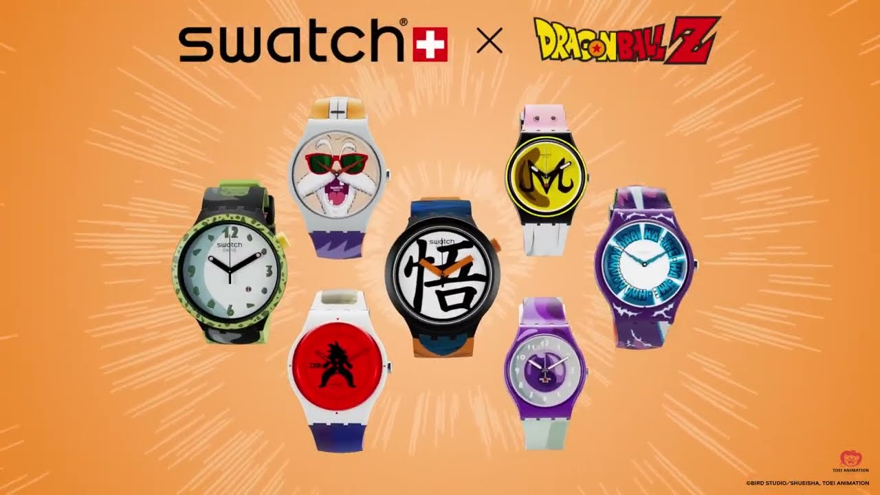 Swatch × Dragon Ball Z Collaboration Limited wristwatch 8 Types