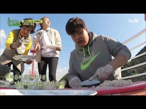 해남 정우 공개구혼하다! (ft. 가자미 회뜨기) happyfarmers_expedition 180520 EP.8