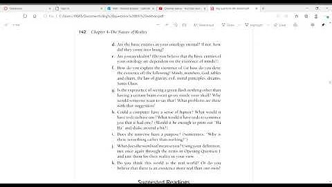 Introduction to Ch  4 of Big Questions Text, The Nature of Reality