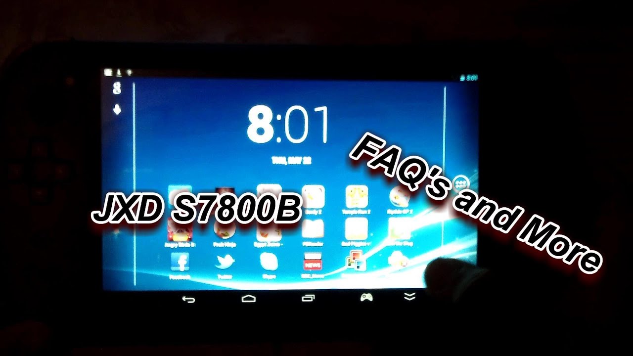 JXD S7800b FAQ's and Games - YouTube