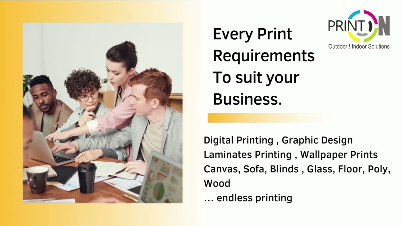 WE PRINT ON ALL SURFACE AT PRINTON