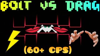 Geometry Dash Challenge War - Boltclicking Vs Dragclicking (60+ CPS)