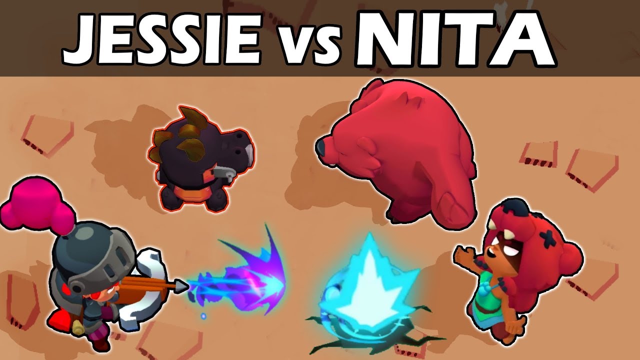 Jessie Vs Nita 1vs1 Brawl Stars Youtube - ataque saqueo penny brawl stars