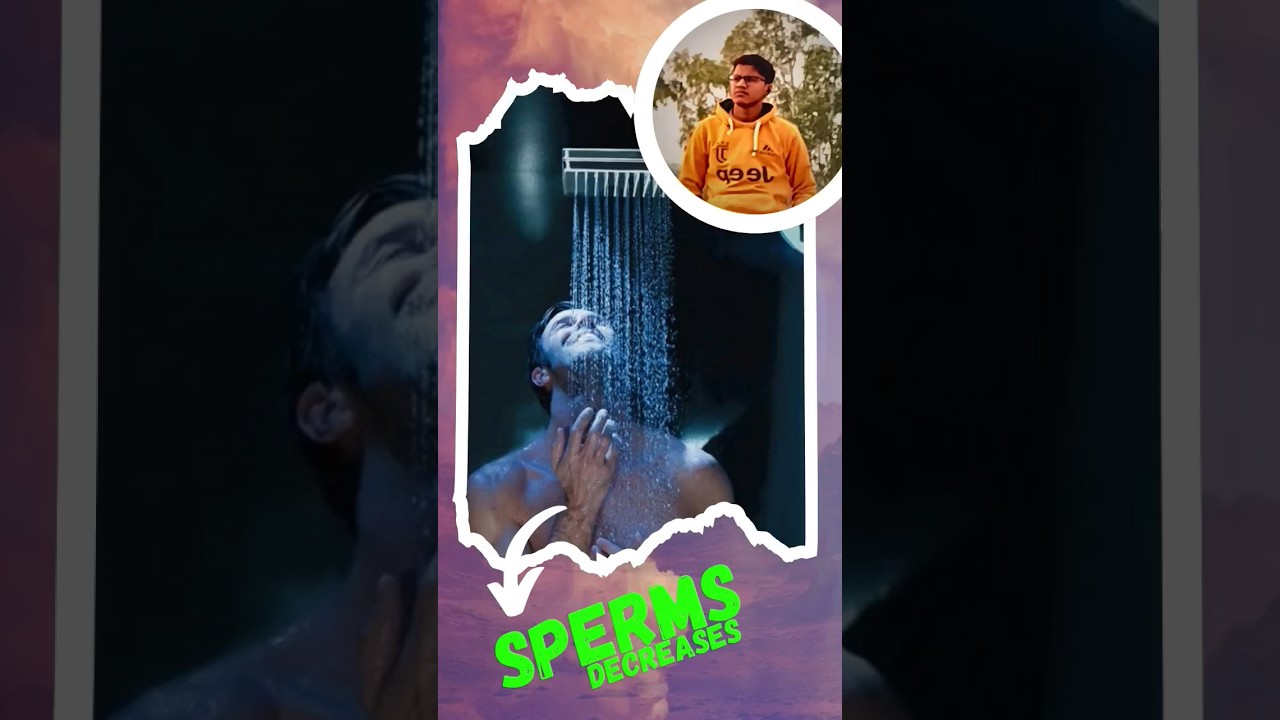 Long & hot water baths reduce your fertility and sperm count😍