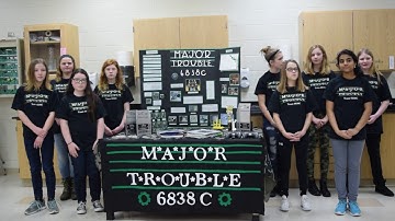 2017 U.S. CREATE Open VEX Robotics Competition Video for 6838C Major Trouble (EngiCats)