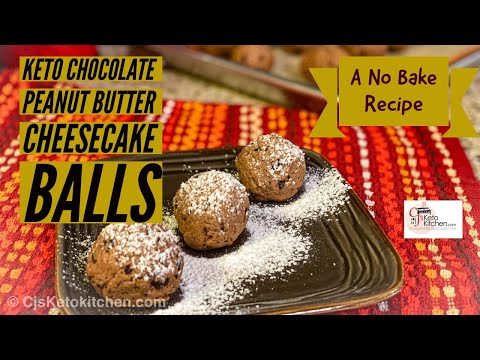 Chocolate Peanut Butter Cheesecake Balls - Keto and Low Carb #EasyKetodessert #lowcarbdessert