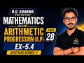 R.D. Sharma Arithmetic Progression EX 5.4 | Question 11 Full Solution | Part 28 #Manishrajacademy