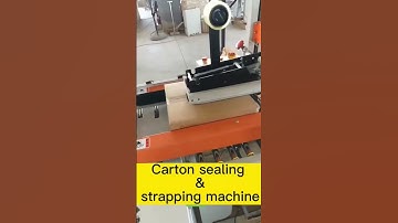 Carton sealing machine and strapping machine ,Box taper,case sealing and strapping combine machine