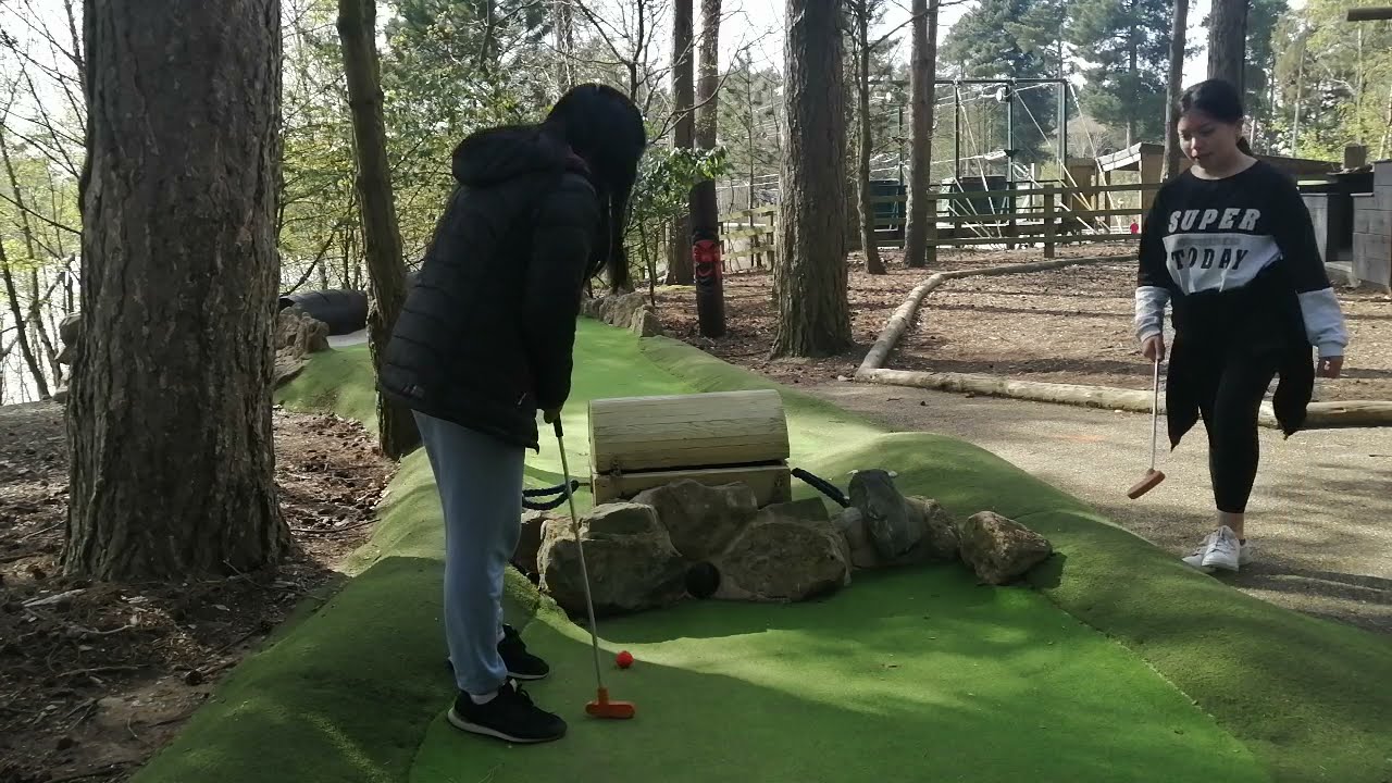 CENTER PARCS HOLIDAY 2021 at ELVEDEN FOREST ADVENTURE GOLF
