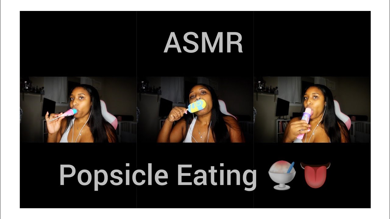 [ASMR] Popsicle Eating 3X ! 🍧