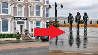Reaching the Bee Gees Statues, Douglas Promenade Garden