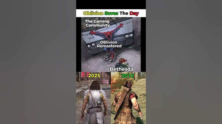 Oblivion Remastered Saves The Day