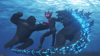 Godzilla vs Ultraman 5: Dawn Of War, (ゴジラ対ウルトラマン5 戦争の夜明け) part 4