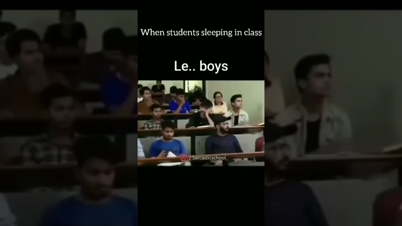 When students sleeping in class Le.girls vs Le.boys 🤣🤣🤣