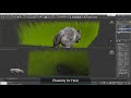 Ornatrix 3dsmax: Character walking through tall grass