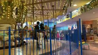 Baby Lenesay with kuya jonyx @ galaxy land carousel West Edmonton mall.