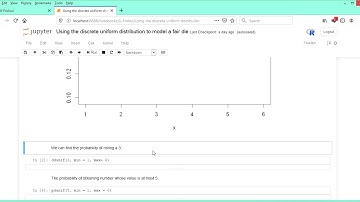 Actuarial Statistics with R - Using the discrete uniform distribution to model a fair die