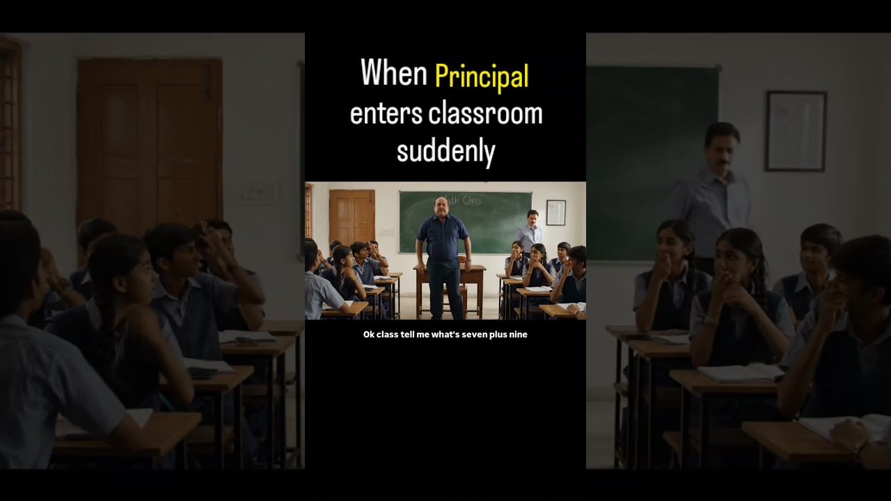 When principal Sir enter classroom suddenly 😊🤣 