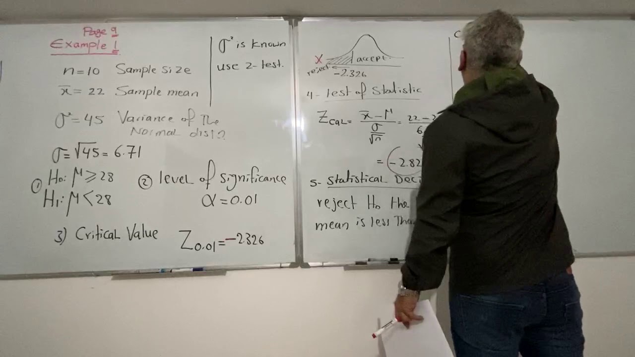 محاضرة ﴿9﴾ الشبتر التاسع-(biostatistics). الأحصاء الأستدلالي .