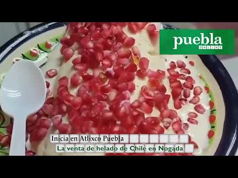 Inicia en Atlixco Puebla la venta de helado de Chile en Nogada